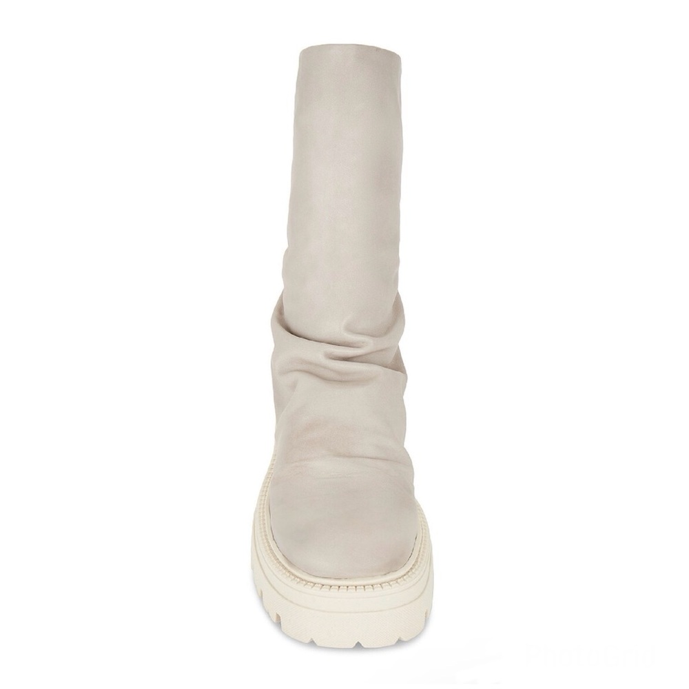 Free People Emma Ruched Phantom Leather Boots 40 EU 10 US NWOB - Picture 5 of 13
